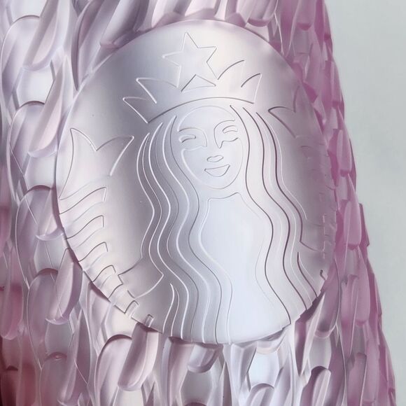 🔹️NWT Starbucks 2024 Pink Matte Chain Link Cold Drink w/Straw 16oz Tumbler - Picture 6 of 12